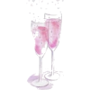 Champagne Glasses - イラスト - 