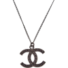 Chanel  Metallic Black-tone Cc Necklace - Ogrlice - 