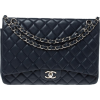 Chanel Midnight Blue Quilted Caviar Leat - ハンドバッグ - 