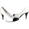 Chanel White Snakeskin Pump - Классическая обувь - 