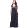 Charcoal  evening gown - People - 