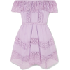 Charo Ruiz Lilac Bardot Dress - Obleke - 