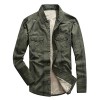 Chartou Men's Winter Warm Button up Plaid Flannel Qulited Work Shirts Jacket - Camisa - curtas - $37.59  ~ 32.29€