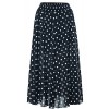 Chartou Women's Casual Contrast Polka Dot Chiffon Bohemia Swing Beach Midi A-Line Skirts - 裙子 - $23.56  ~ ¥157.86