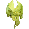 Chartreuse Organza Blouse - 上衣 - 