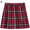 Check Pleated Skirt - Skirts - 