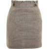 Checked Mini Skirt - Saias - 