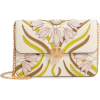Chelsea Floral Appliqué Leather Shoulder - Hand bag - 