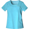 Cherokee 1998 Women's Rayon Solids Scoop Neck Scrub Top Blue Wave - Camiseta sem manga - $21.95  ~ 18.85€