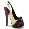 Cherry Print Sandals - Klassische Schuhe - 