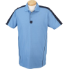 Chestnut Hill Men's Short Sleeve Piped Technical Performance Polo Golf Shirt CH355 Provence Blue/Ink - Koszulki - krótkie - $18.38  ~ 15.79€