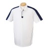 Chestnut Hill Men's Short Sleeve Piped Technical Performance Polo Golf Shirt CH355 White/Ink - Koszulki - krótkie - $18.38  ~ 15.79€