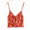 Chest strap with leaky back print waist - Shirts - $19.99 