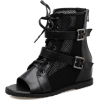 Chic open toe gauze cozy boots - Stivali - $48.99  ~ 42.08€