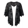 Chicwe Women's Plus Size Scalloped Lace Kimono Lace Cover up Top - Shirts - $48.00 