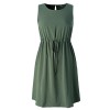 Chicwe Women's Plus Size Stretch Dress - Japanese GoWeave Light Drawstring Dress - Obleke - $46.00  ~ 39.51€