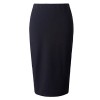 Chicwe Women's Plus Size Stretch Long Tailored Calf Length Pencil Skirt Elastic Waistband - Spudnice - $53.00  ~ 45.52€