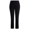 Chicwe Women's Plus Size Stretch Straight Leg Solid Pants with Double Tabs Waistband - Casual and Work Pants Trousers - 裤子 - $64.00  ~ ¥428.82