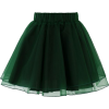 Chicwish Organza Tulle Skirt in Green - Spudnice - 