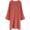 Chicwish knit dress in coral - sukienki - 
