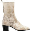 Chloé Shoes | Goldee White Nude Logo Lac - Boots - 