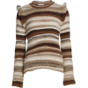 Chloé Striped Knit Cashmere Sweater - Pullovers - 