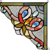 Chloe Tiffany Style Stained Glass corner - Furniture - 