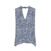 Choker Tops for Women V-Neck Sexy Summer Blouse Tanks Sleeveless Floral Shirt - sukienki - $12.99  ~ 11.16€