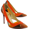 Christian Louboutin Orange/Taupe heels - Scarpe classiche - 