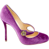 Christian Louboutin Velvet Heels - Klasični čevlji - 