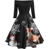 Christmas Vintage Dress - Haljine - 