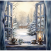 Christmas Windows - イラスト - 