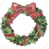 Christmas Wreath - Ilustracje - 