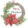 Christmas Wreath - イラスト用文字 - 