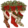 Christmas decoration socks - Ilustrationen - 