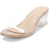 Chunky Heeled Clear MuleSandal - Sandali - $70.00  ~ 60.12€