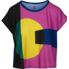 Chunky Geometric Print Loose Fit Tee - T-shirts - $46.00 