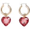 Chunky Heart Hoops - Earrings - 