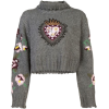 Cinq à Sept Heart Embroidered jumper - Pullovers - 