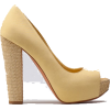 Cipele Beige Platforms - Туфли на платформе - 