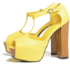 Cipele Platforms Yellow - Plattformen - 