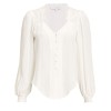 Clara White Blouse - Long sleeves shirts - 