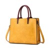 Classic Retro Large Capacity Pu Leather Tote Handbag Messenger Shoulder Bags - Bag - $29.99 