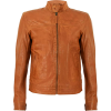 Classic Slimfit Tan Sheepskin Mens Leather Jacket - 外套 - 200.00€  ~ ¥1,560.24