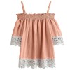 Clearance! WILLTOO Women Short Sleeve Lace Blouse Summer T Shirt - Camicie (corte) - $5.45  ~ 4.68€