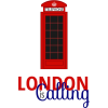 Clipart Image London telephone booth - Illustraciones - 