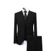 Cloudstyle Mens Suit Solid Color Formal Business One Button 3-Piece Suit Wedding Slim Fit - Sakkos - $79.99  ~ 68.70€