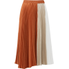Clu Color Block Pleated Skirt - Gonne - 