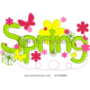 Spring - 插图用文字 - 