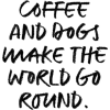 Coffee and Dogs - 插图用文字 - 
